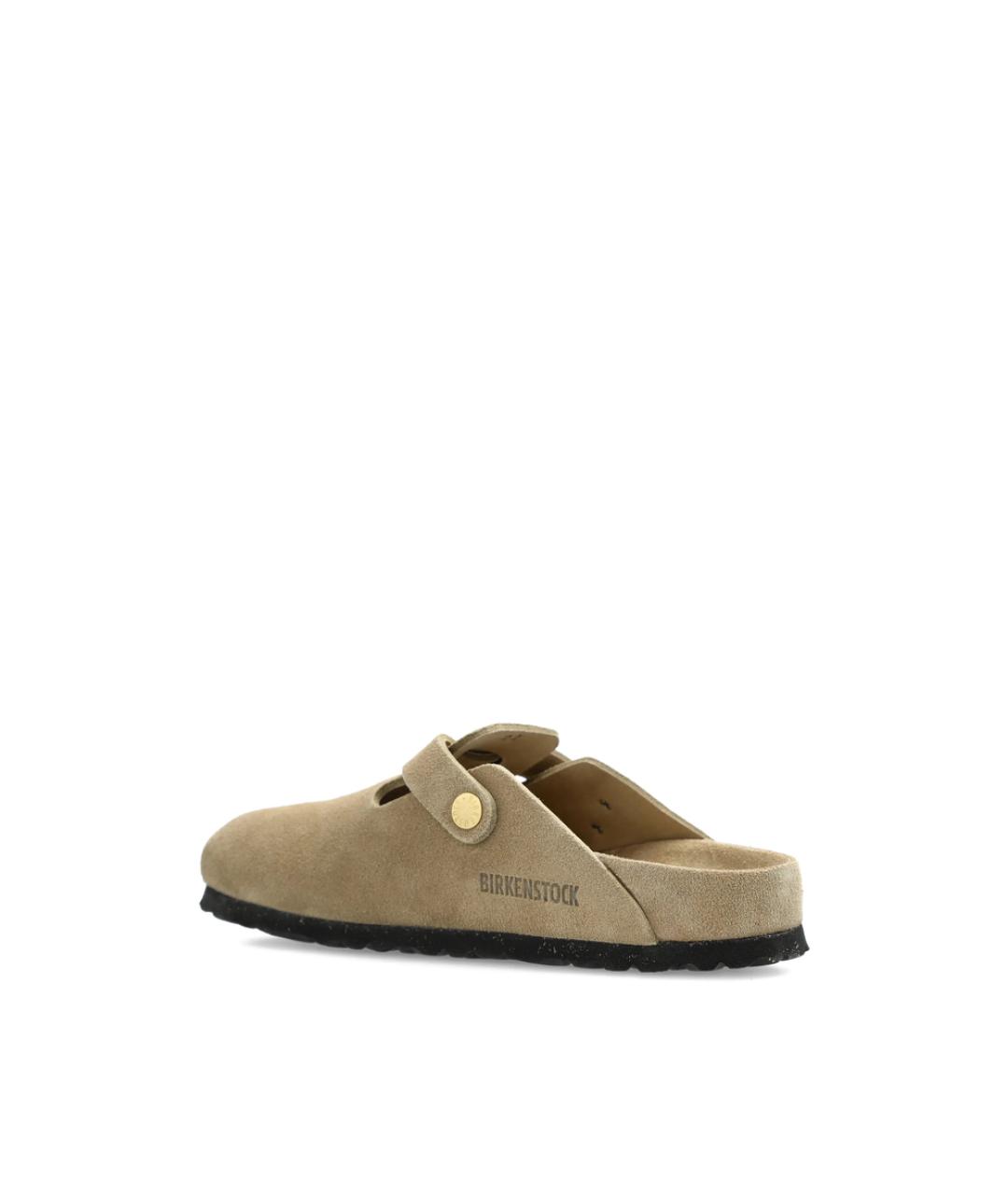 BIRKENSTOCK Бежевые замшевые мюли, фото 3