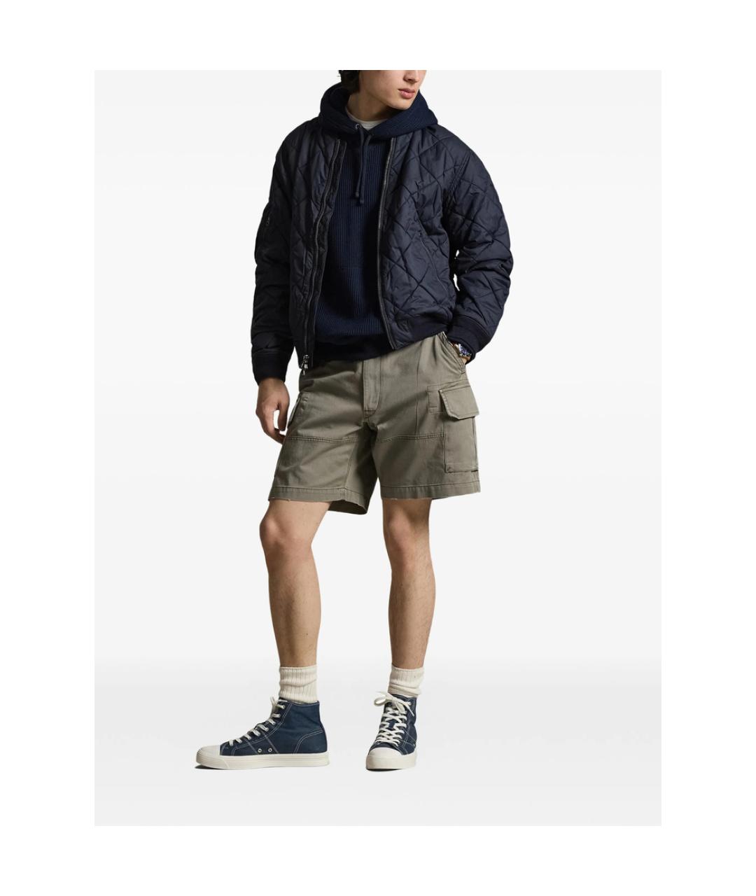 RALPH LAUREN Зеленые хлопковые шорты, фото 3