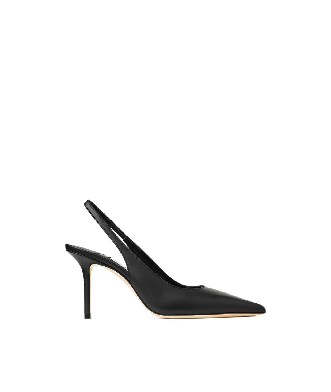 JIMMY CHOO Черные кожаные туфли, фото 1