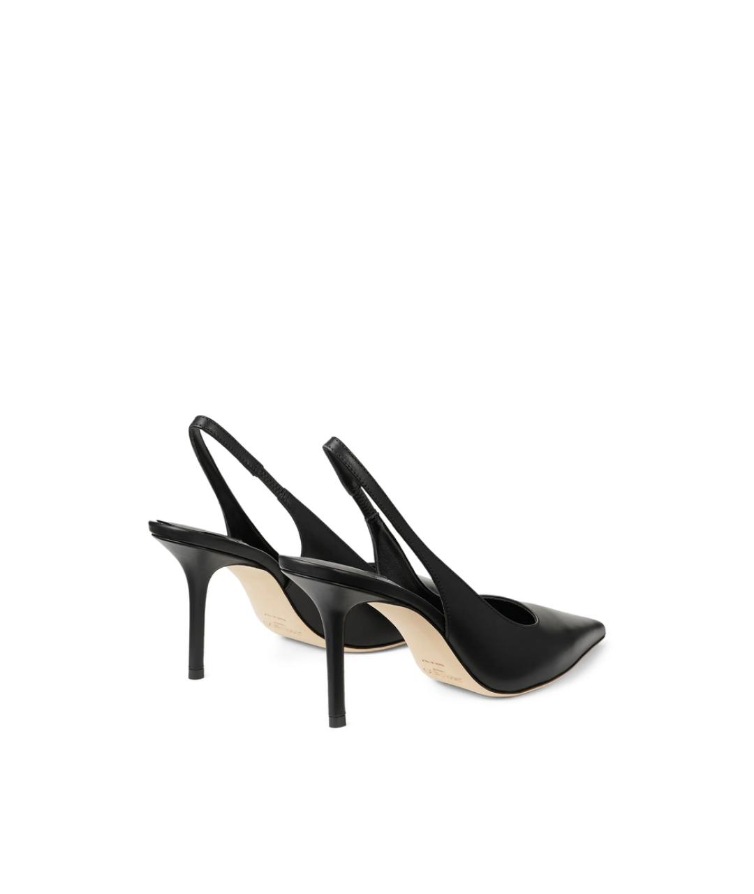 JIMMY CHOO Черные кожаные туфли, фото 4