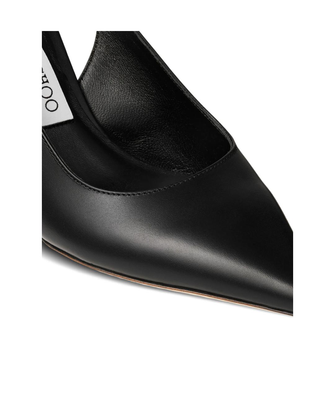 JIMMY CHOO Черные кожаные туфли, фото 5