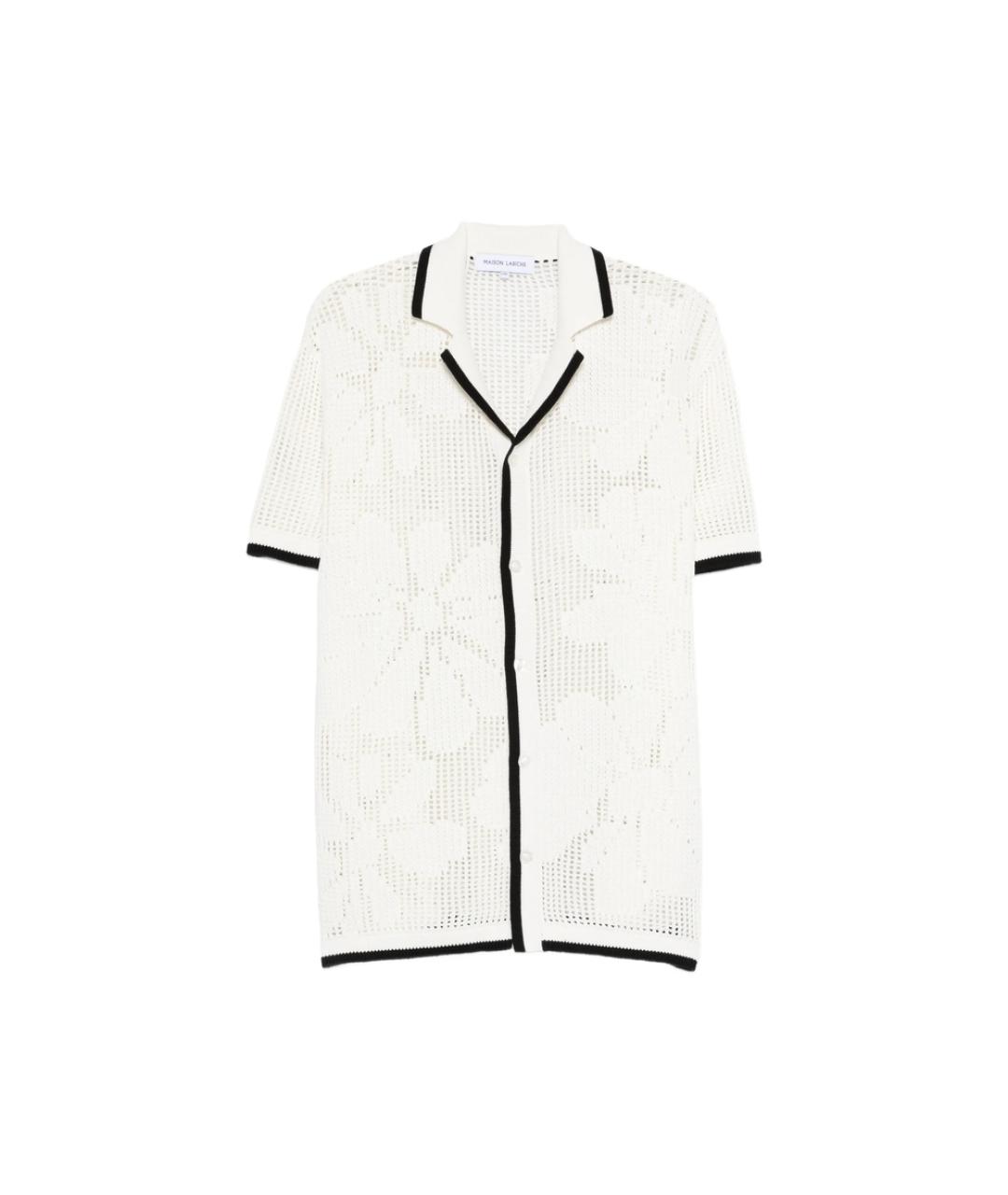 MAISON LABICHE Белая хлопковая кэжуал рубашка, фото 1