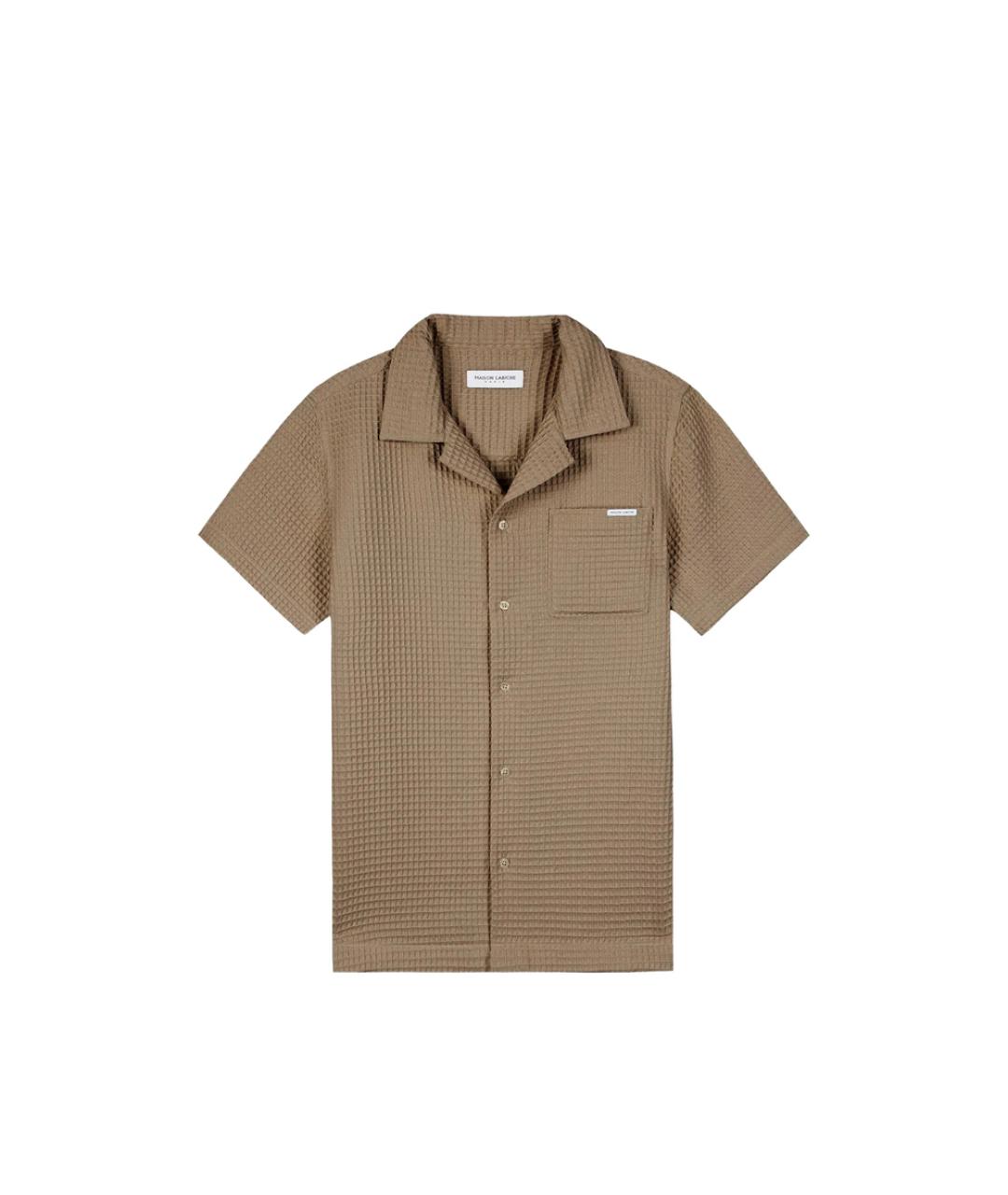 MAISON LABICHE Коричневая кэжуал рубашка, фото 1