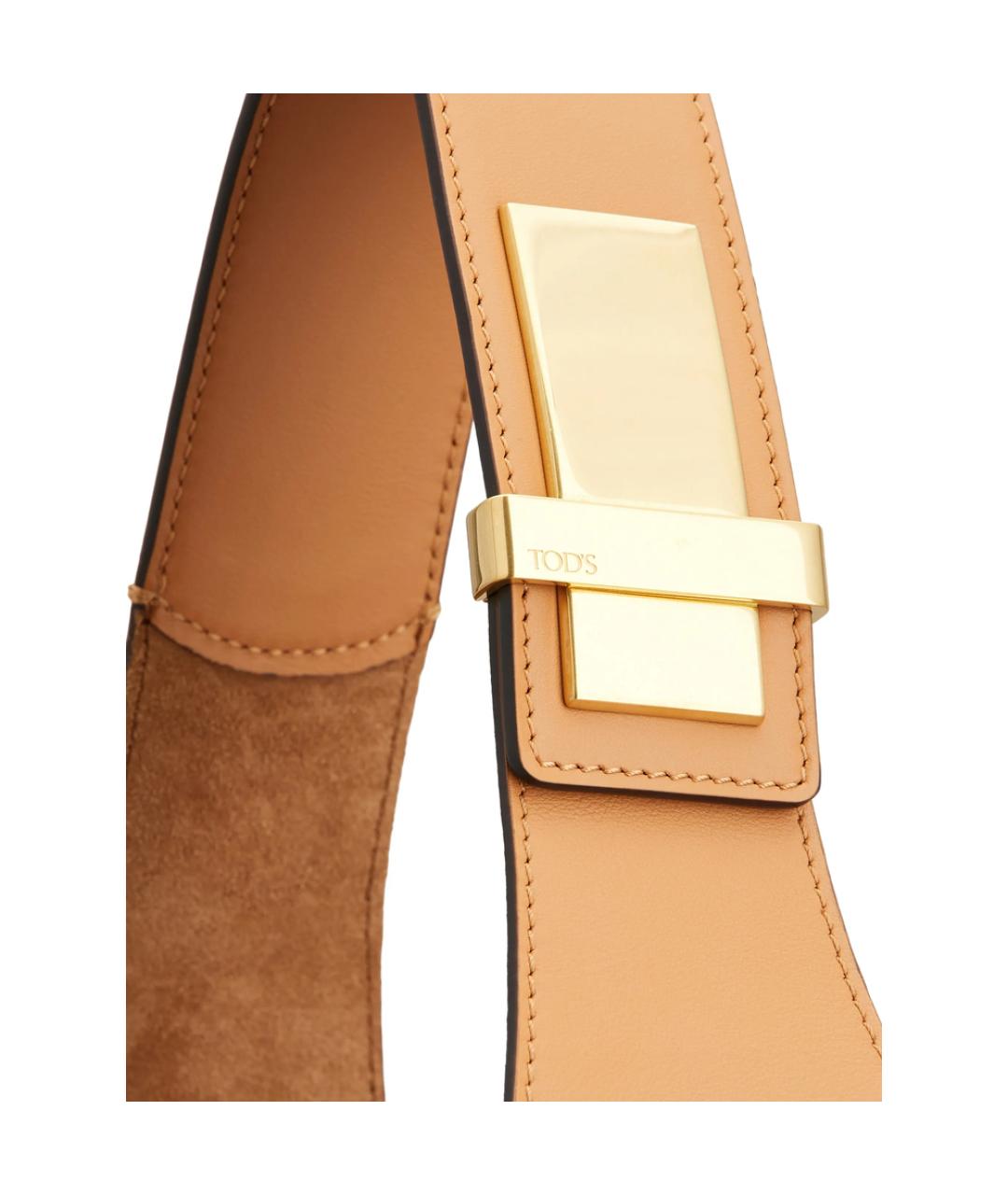 TOD'S Коричневая кожаная сумка через плечо, фото 4