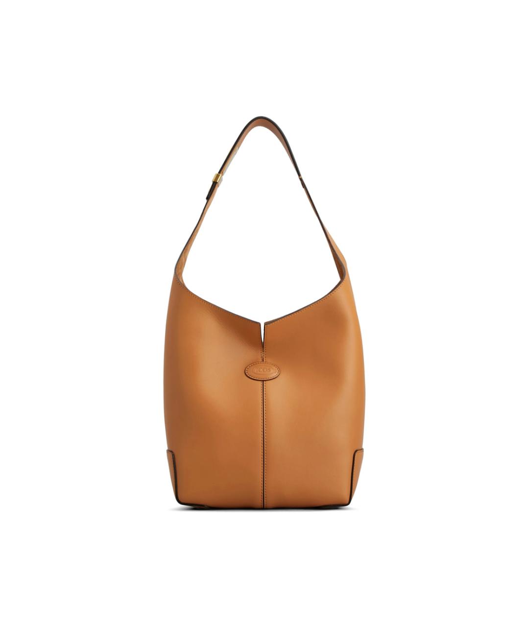 TOD'S Коричневая кожаная сумка через плечо, фото 1