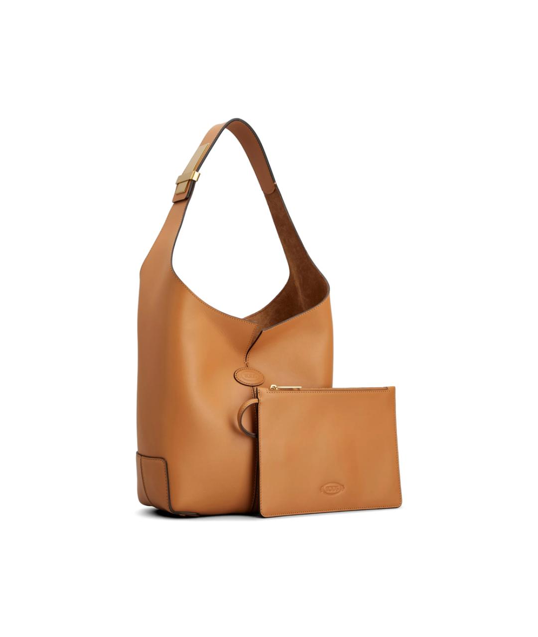 TOD'S Коричневая кожаная сумка через плечо, фото 2
