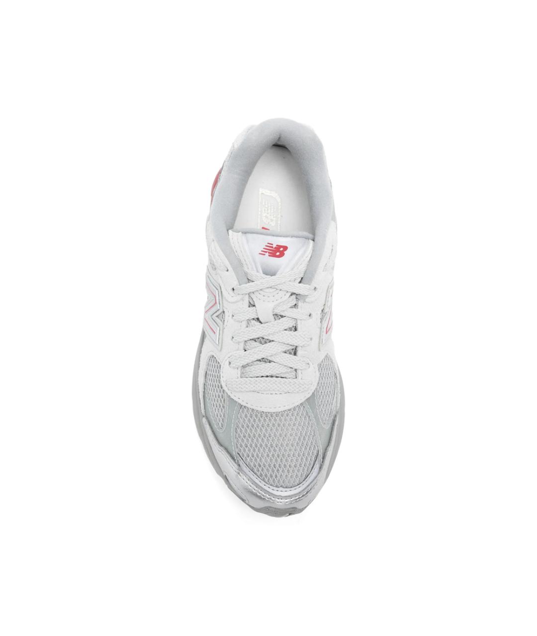 NEW BALANCE Серебряные замшевые низкие кроссовки / кеды, фото 2