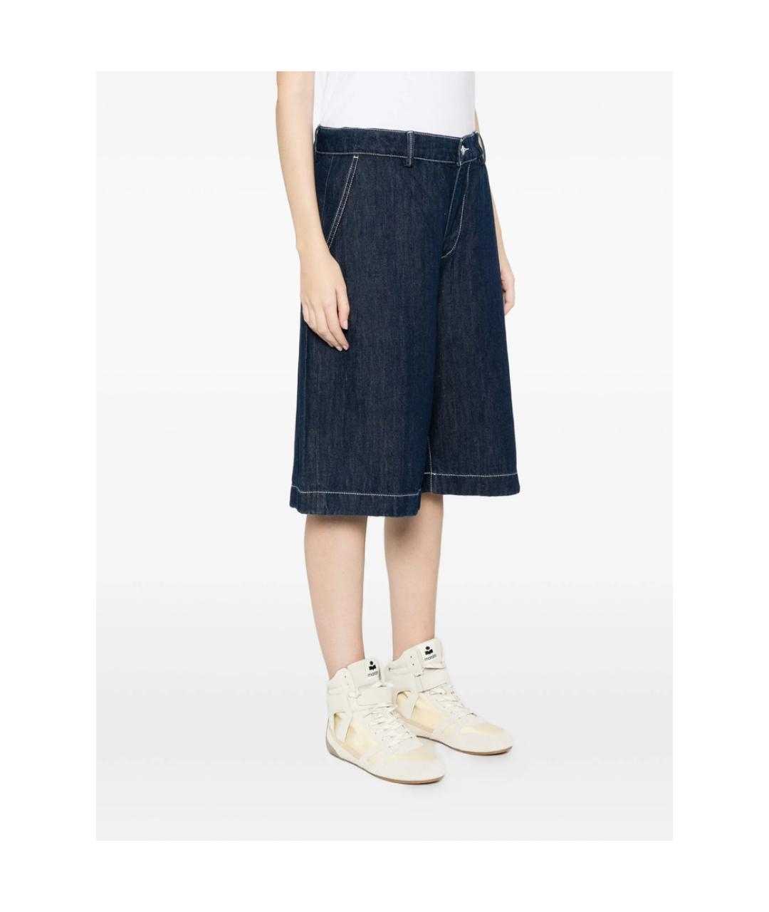 7 FOR ALL MANKIND Синие хлопковые шорты, фото 2
