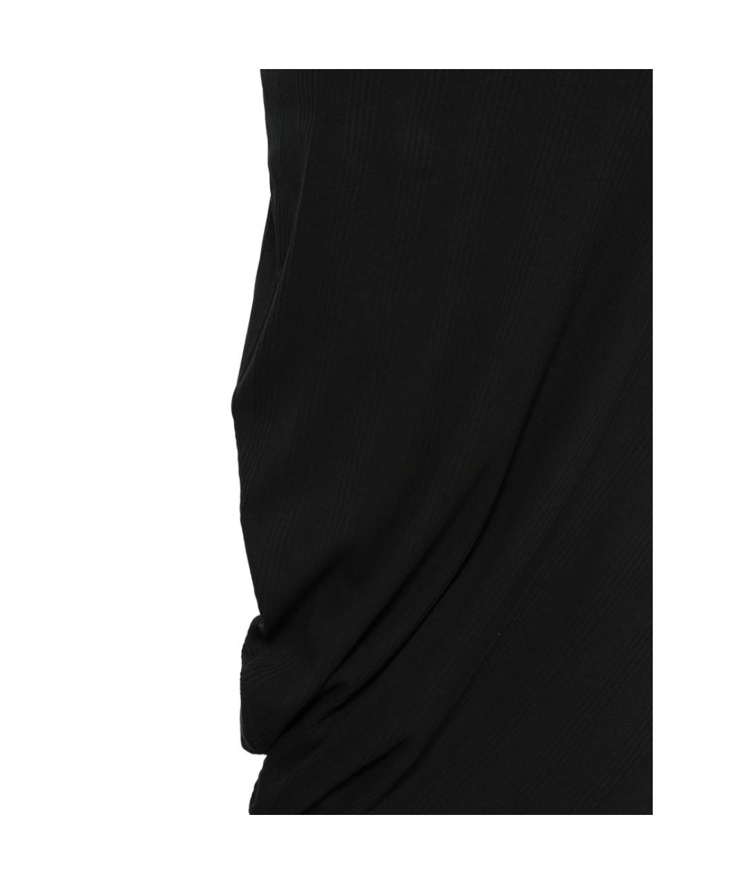 CALVIN KLEIN Черное хлопковое повседневное платье, фото 2