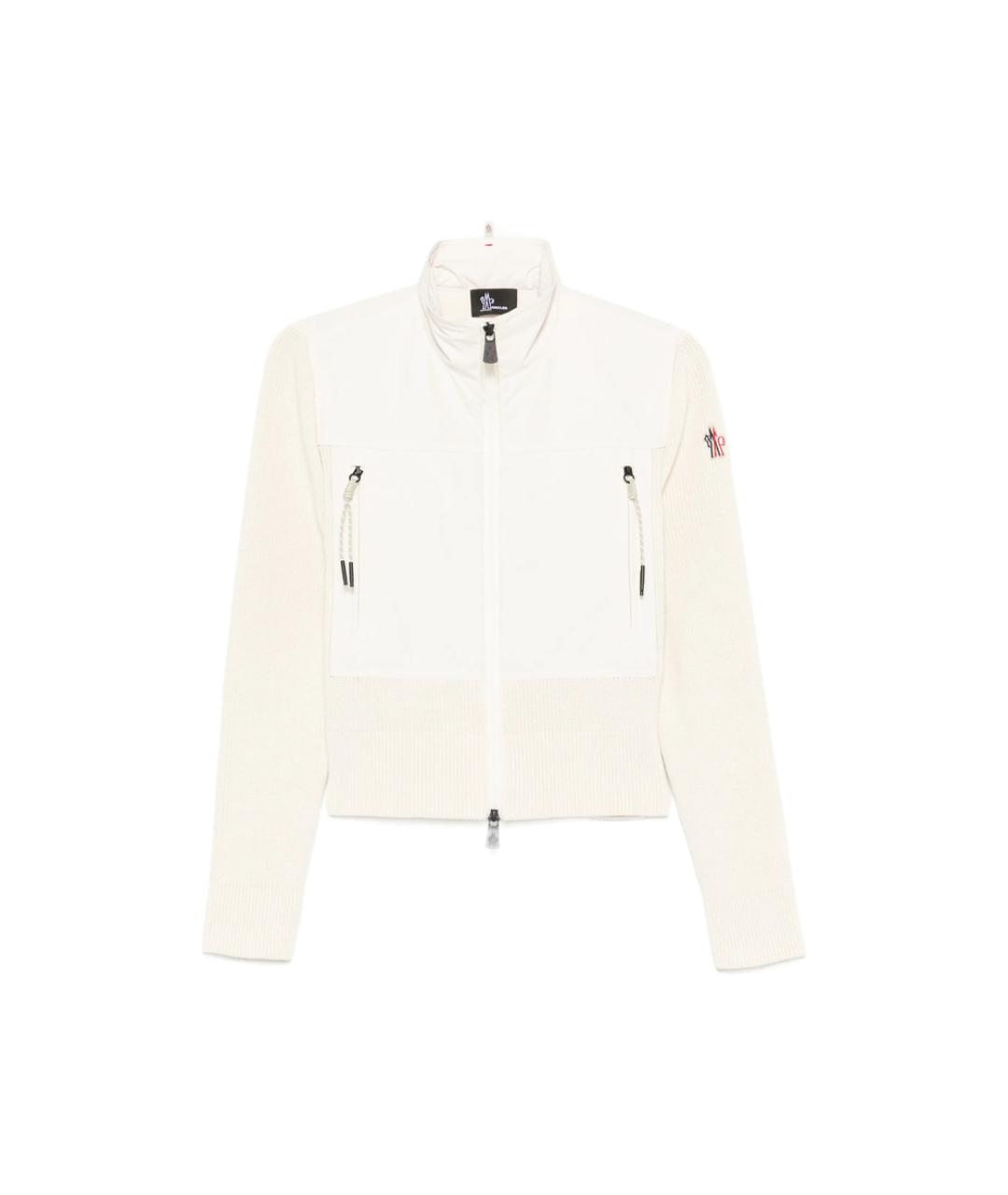 MONCLER GRENOBLE Белая полиэстеровая куртка, фото 1