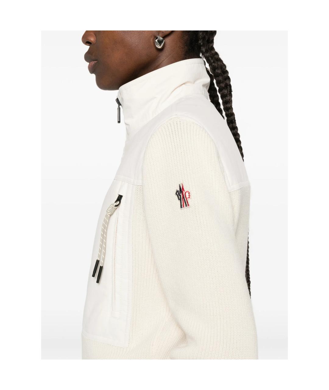 MONCLER GRENOBLE Белая полиэстеровая куртка, фото 2