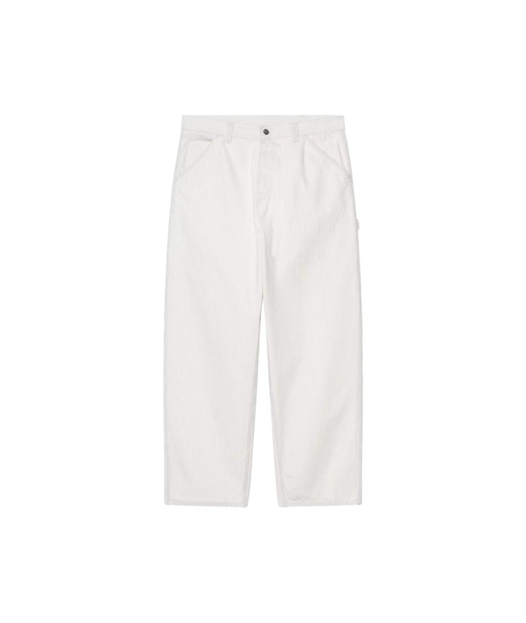 CARHARTT Белые хлопковые повседневные брюки, фото 1