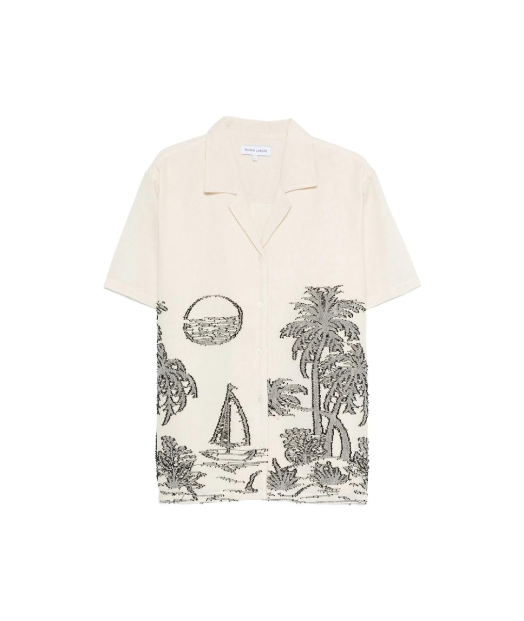 MAISON LABICHE Белая хлопковая классическая рубашка, фото 1