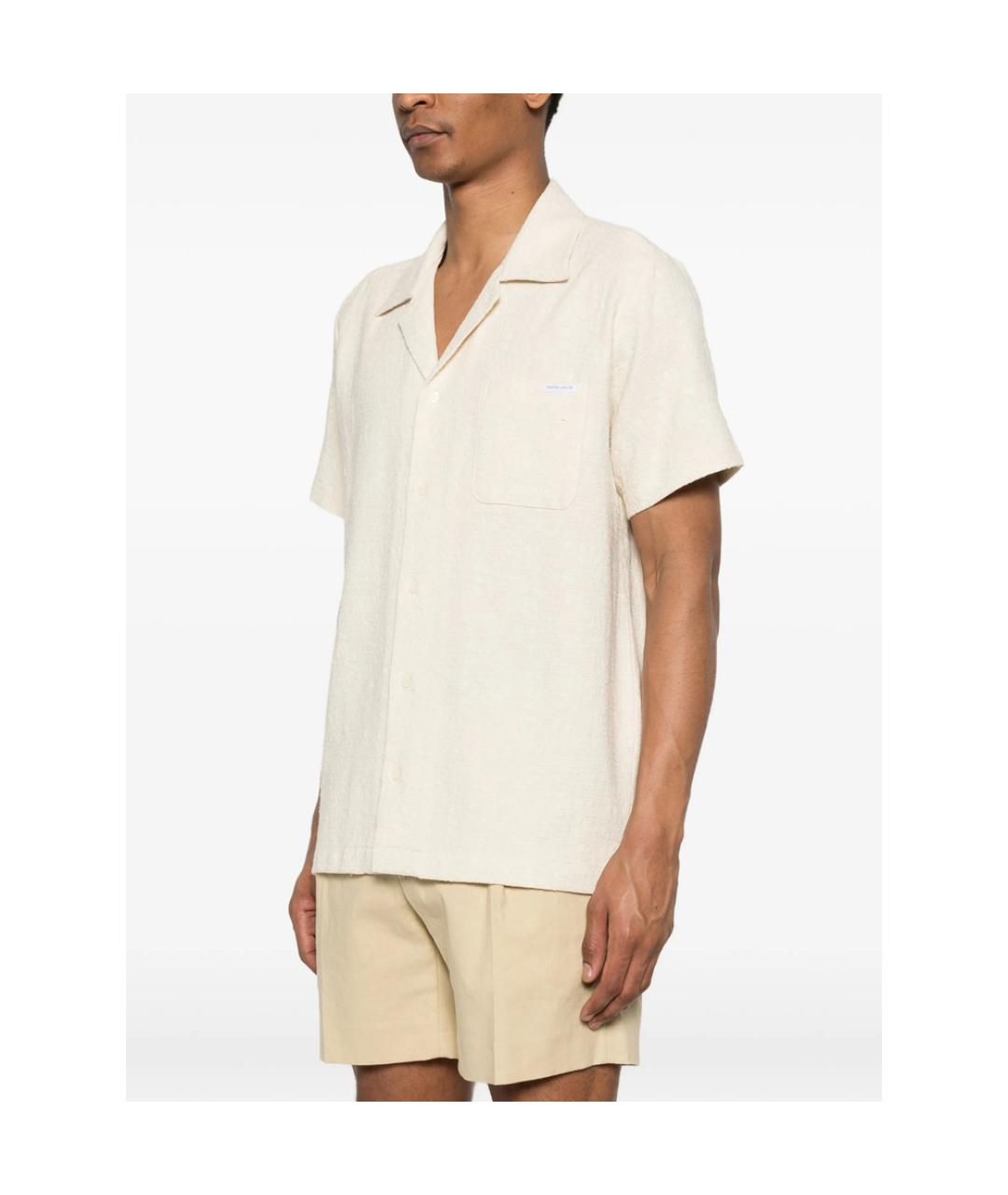 MAISON LABICHE Бежевая хлопковая кэжуал рубашка, фото 2