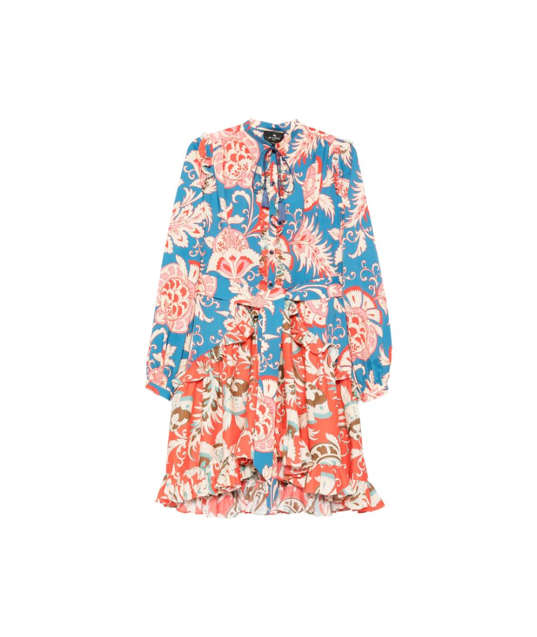 ETRO Синее хлопковое повседневное платье, фото 1