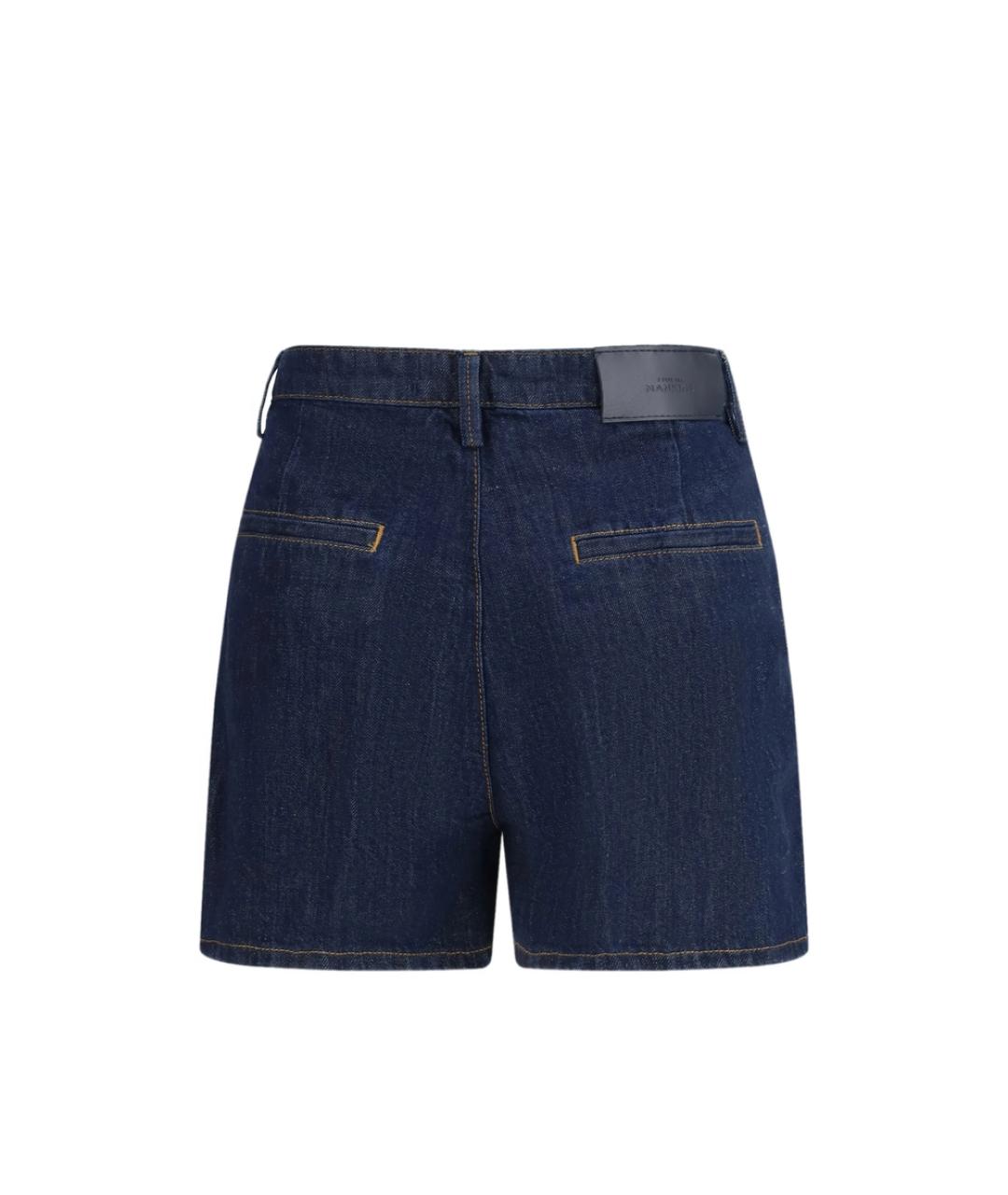 7 FOR ALL MANKIND Синие хлопковые шорты, фото 2