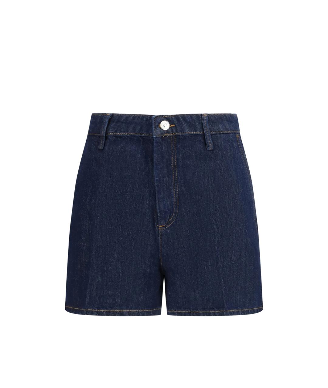 7 FOR ALL MANKIND Синие хлопковые шорты, фото 1