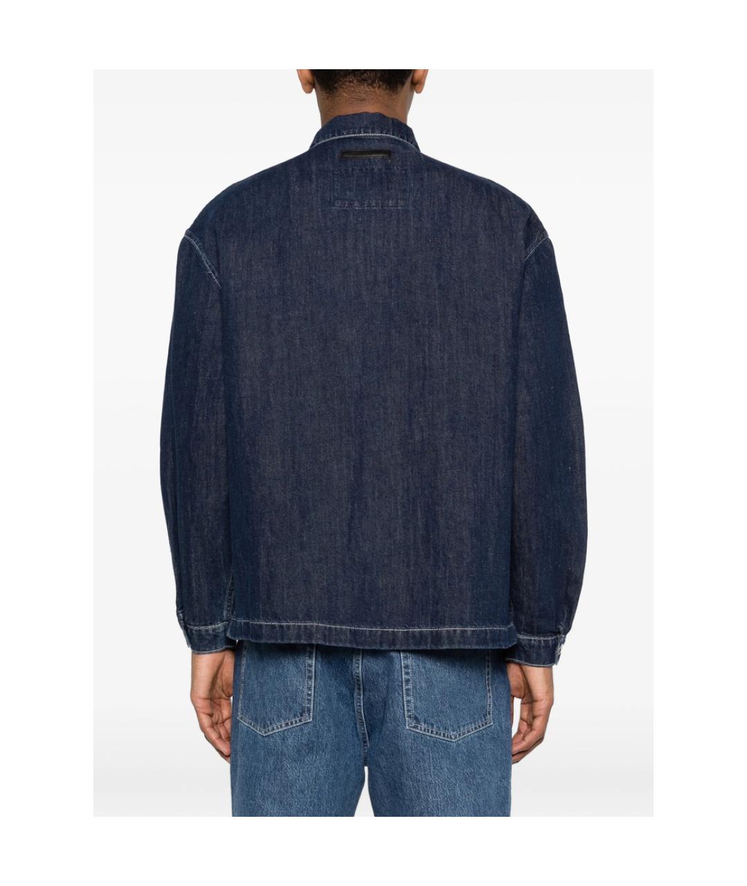 7 FOR ALL MANKIND Синяя хлопковая куртка, фото 2