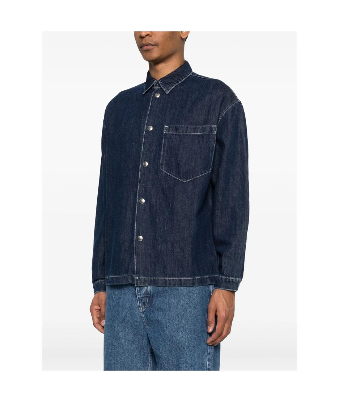 7 FOR ALL MANKIND Синяя хлопковая куртка, фото 5