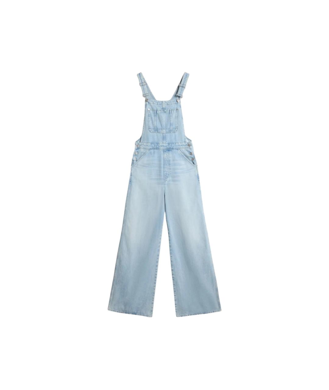 7 FOR ALL MANKIND Синий хлопковый комбинезон, фото 1