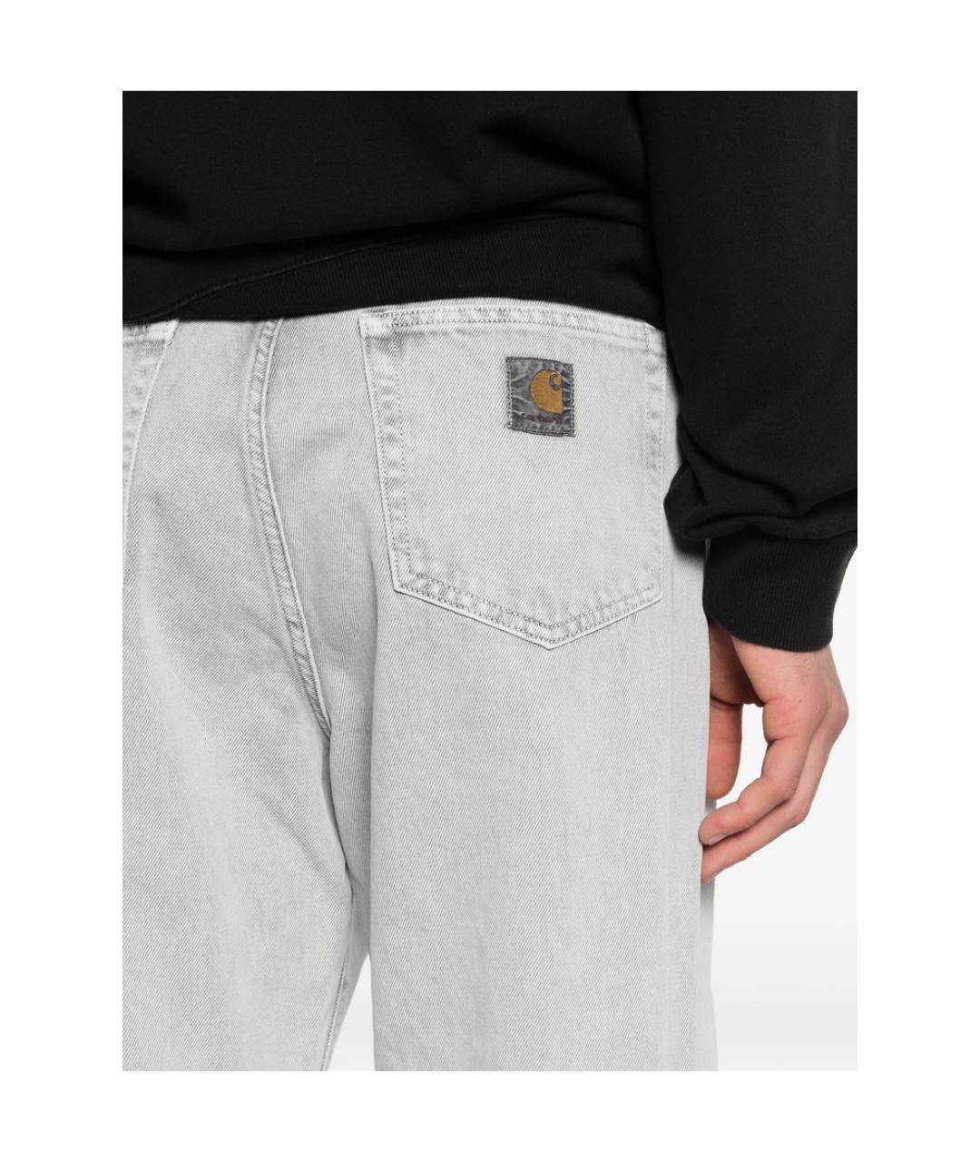 CARHARTT Серые хлопковые джинсы, фото 4