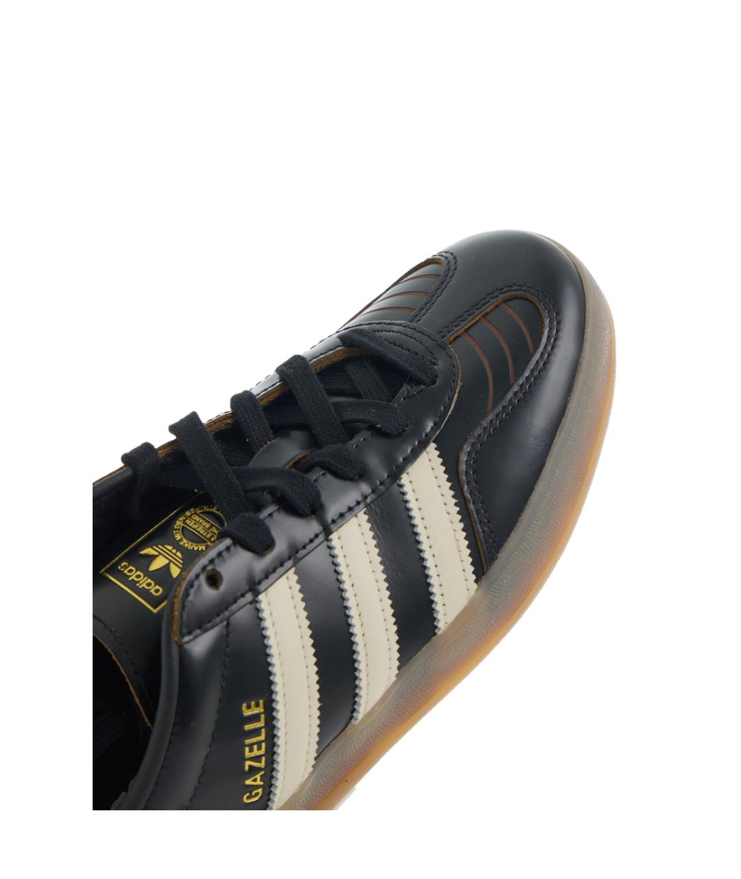 ADIDAS Черные кожаные низкие кроссовки / кеды, фото 2
