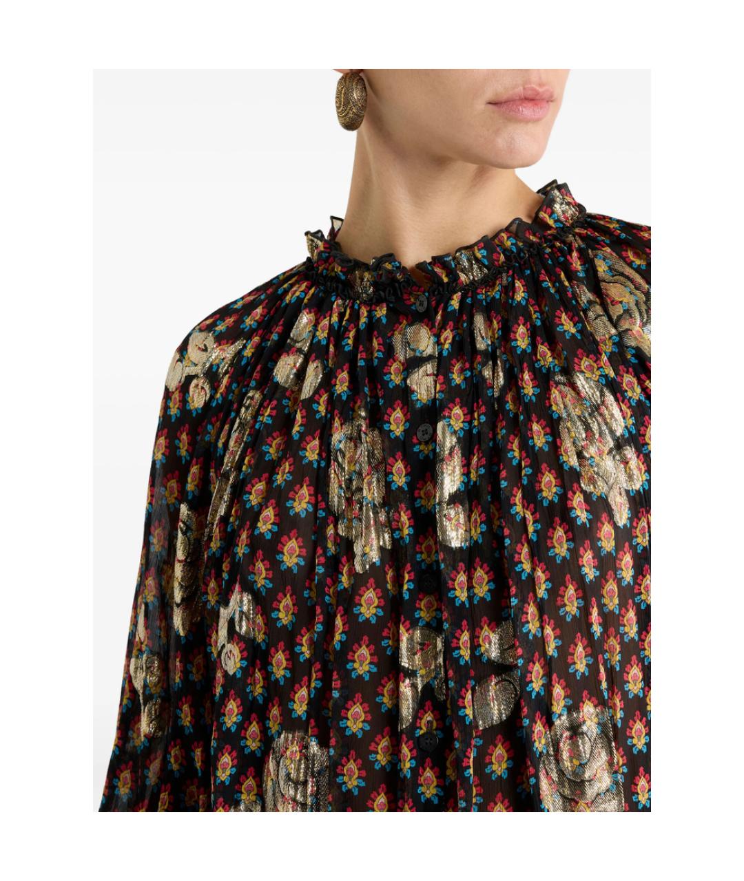 ETRO Мульти шелковая блузы, фото 5