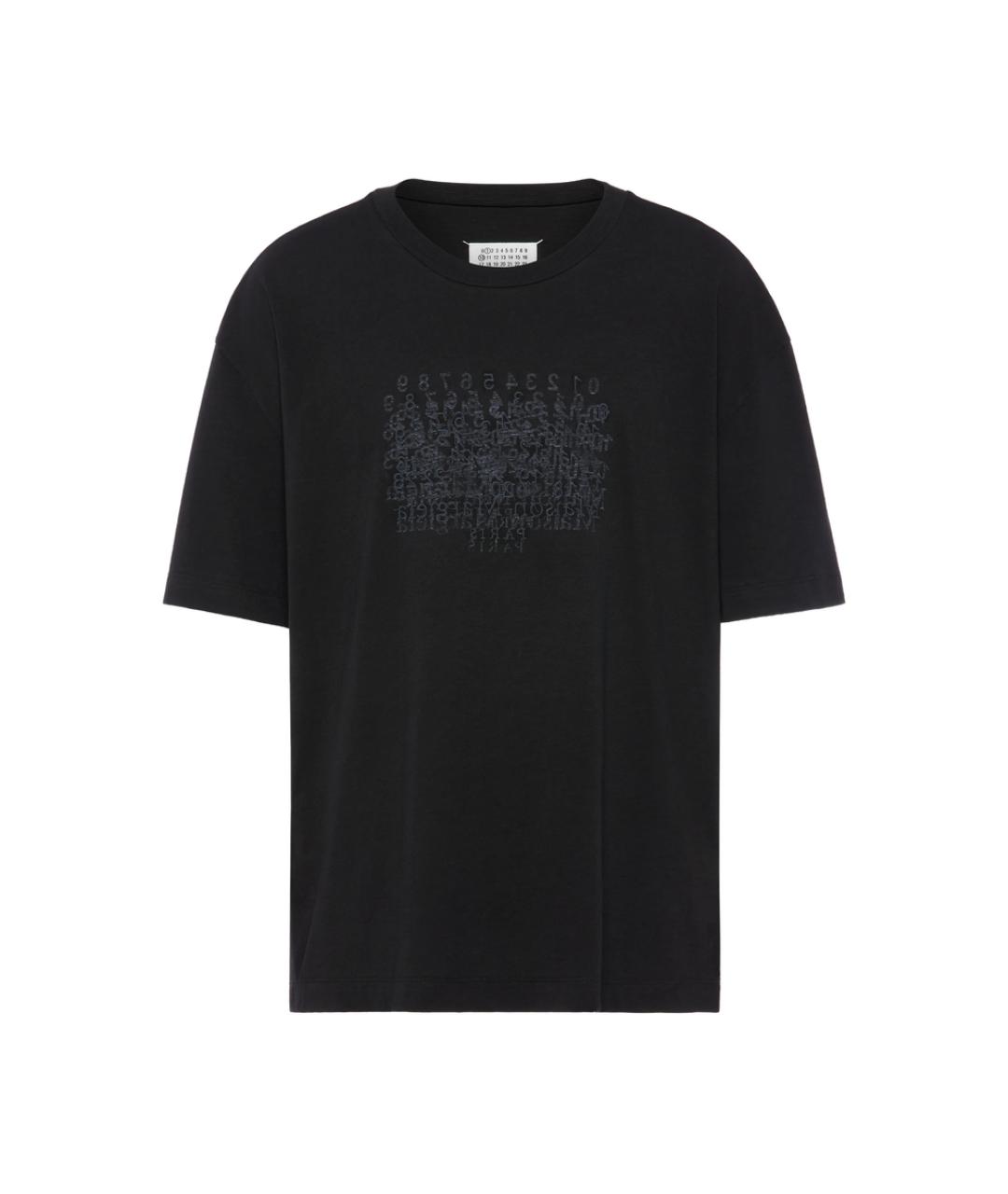 MAISON MARGIELA Черная хлопковая футболка, фото 1