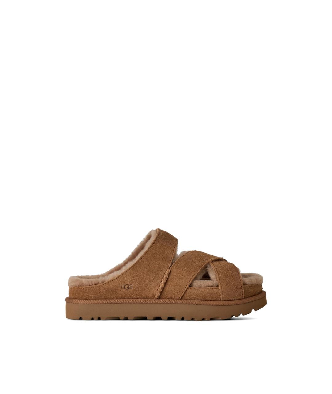 UGG Коричневые синтетические туфли, фото 1