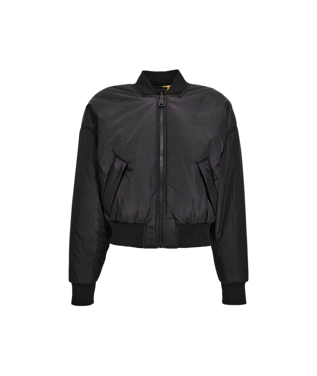 VERSACE JEANS COUTURE Черная полиамидовая куртка, фото 3