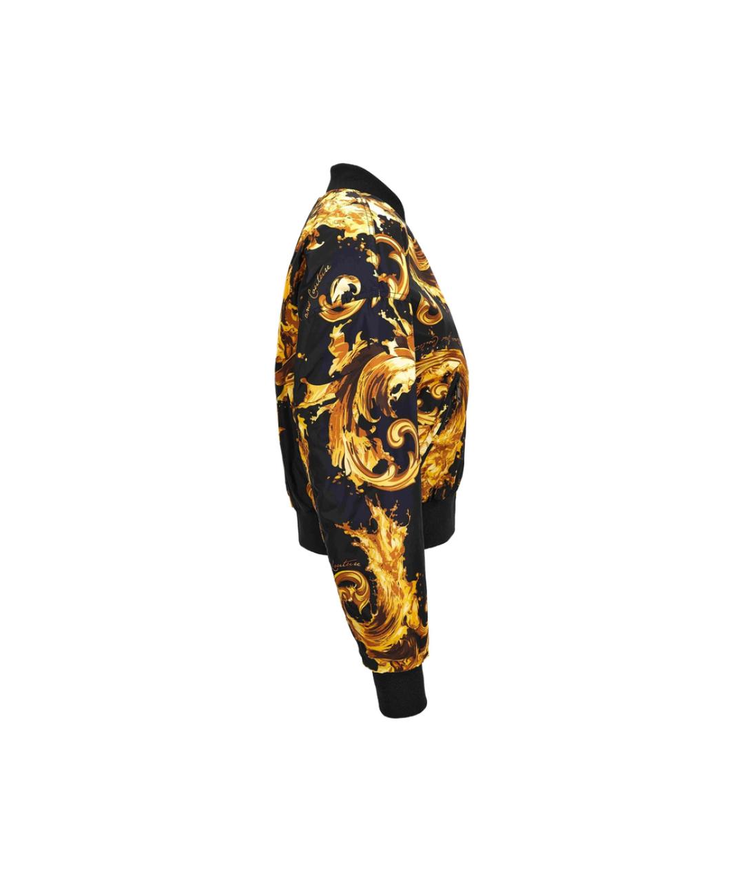 VERSACE JEANS COUTURE Черная полиамидовая куртка, фото 4