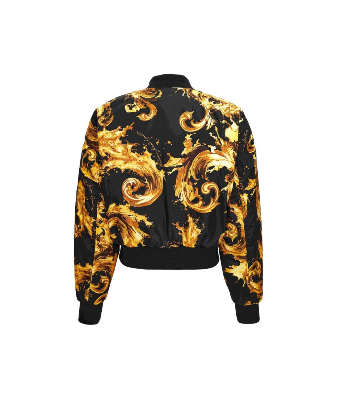VERSACE JEANS COUTURE Черная полиамидовая куртка, фото 2