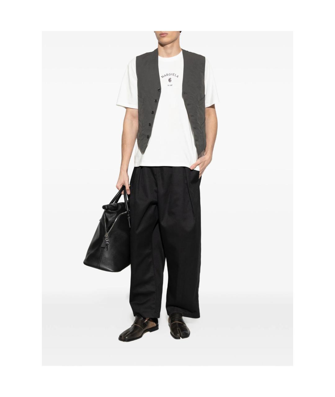 MM6 MAISON MARGIELA Белая хлопковая футболка, фото 3