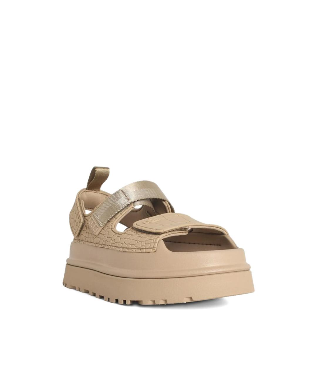 UGG Бежевые босоножки, фото 3