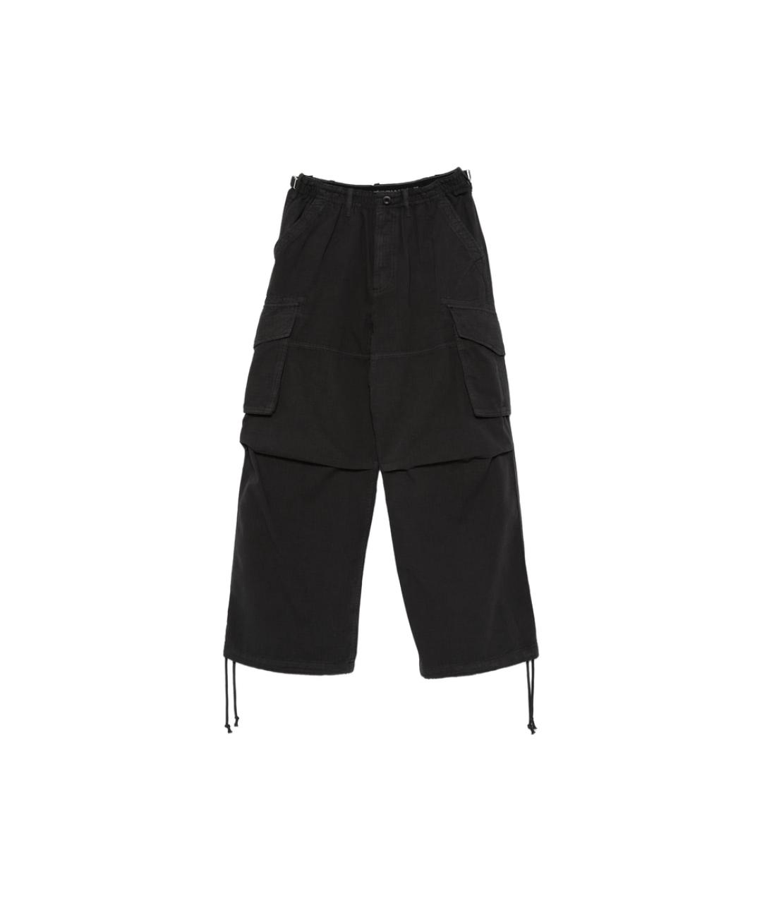 ALEXANDER WANG Черные полиэстеровые прямые брюки, фото 1