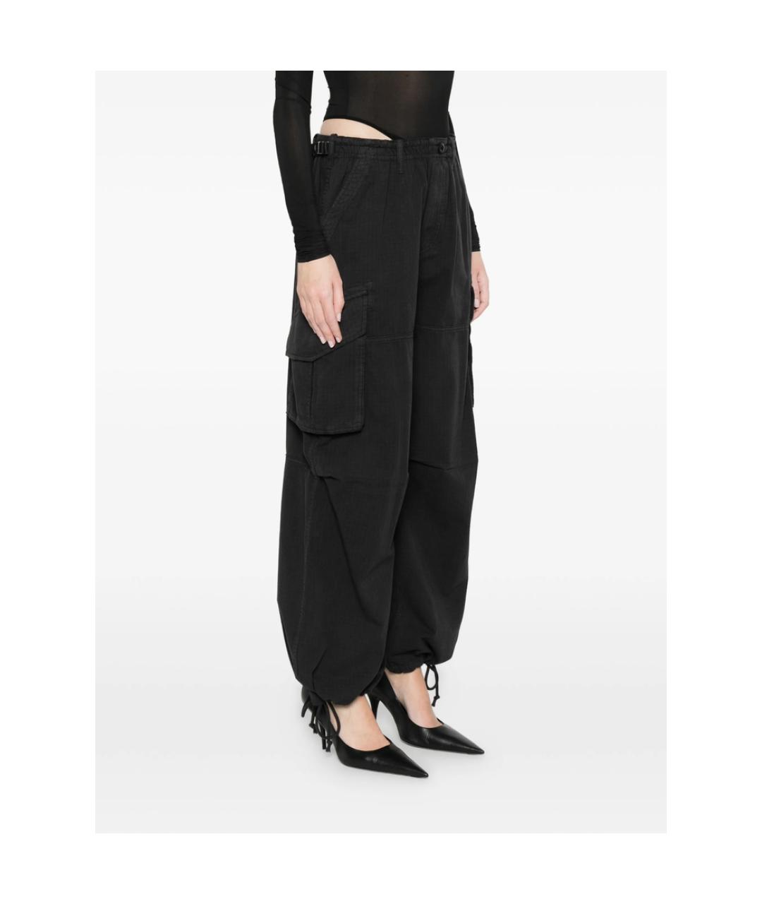 ALEXANDER WANG Черные полиэстеровые прямые брюки, фото 5