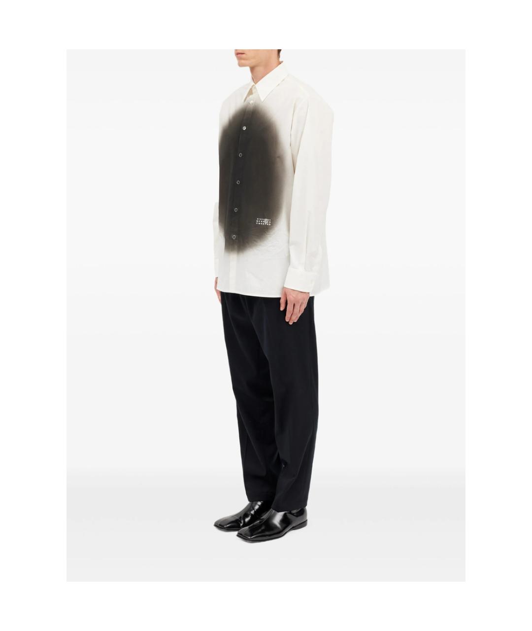 MM6 MAISON MARGIELA Белая хлопковая классическая рубашка, фото 5