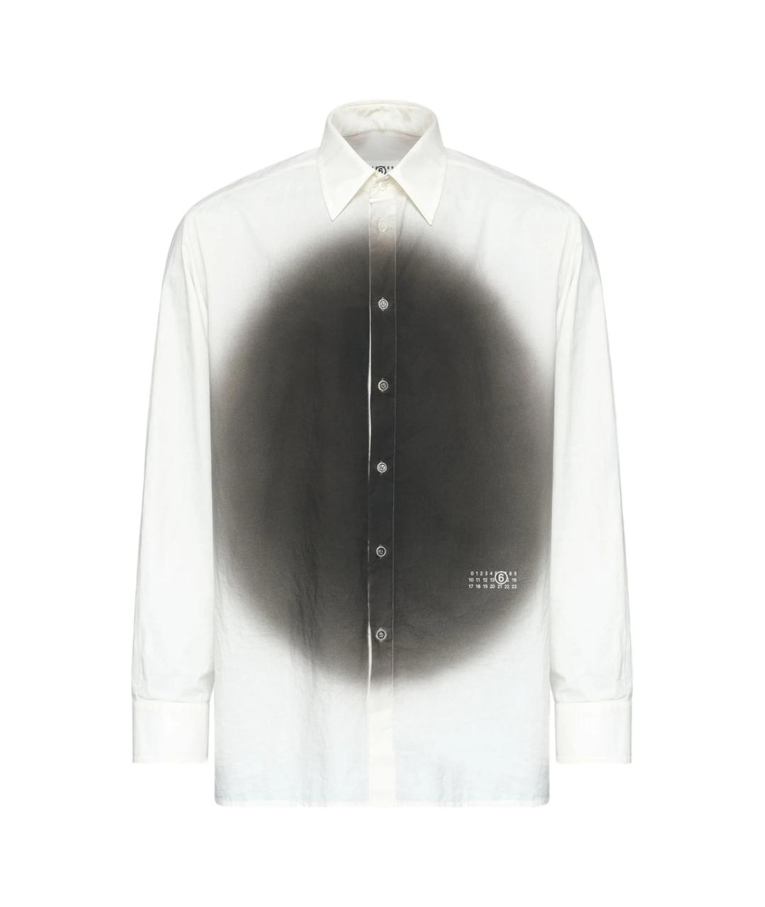MM6 MAISON MARGIELA Белая хлопковая классическая рубашка, фото 1