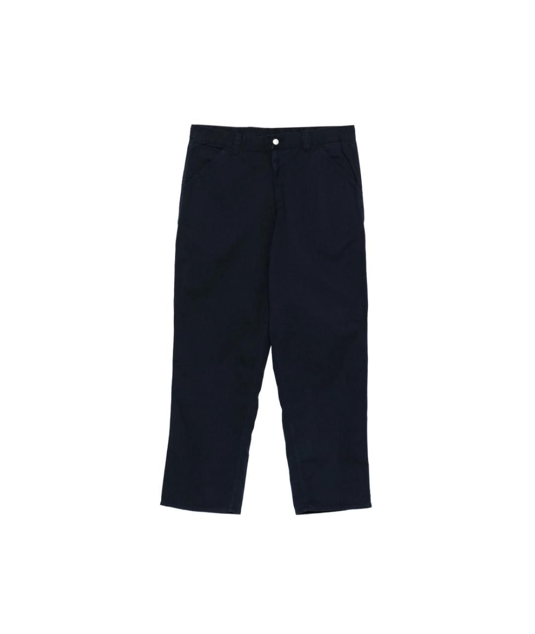 CARHARTT Темно-синие хлопковые повседневные брюки, фото 1