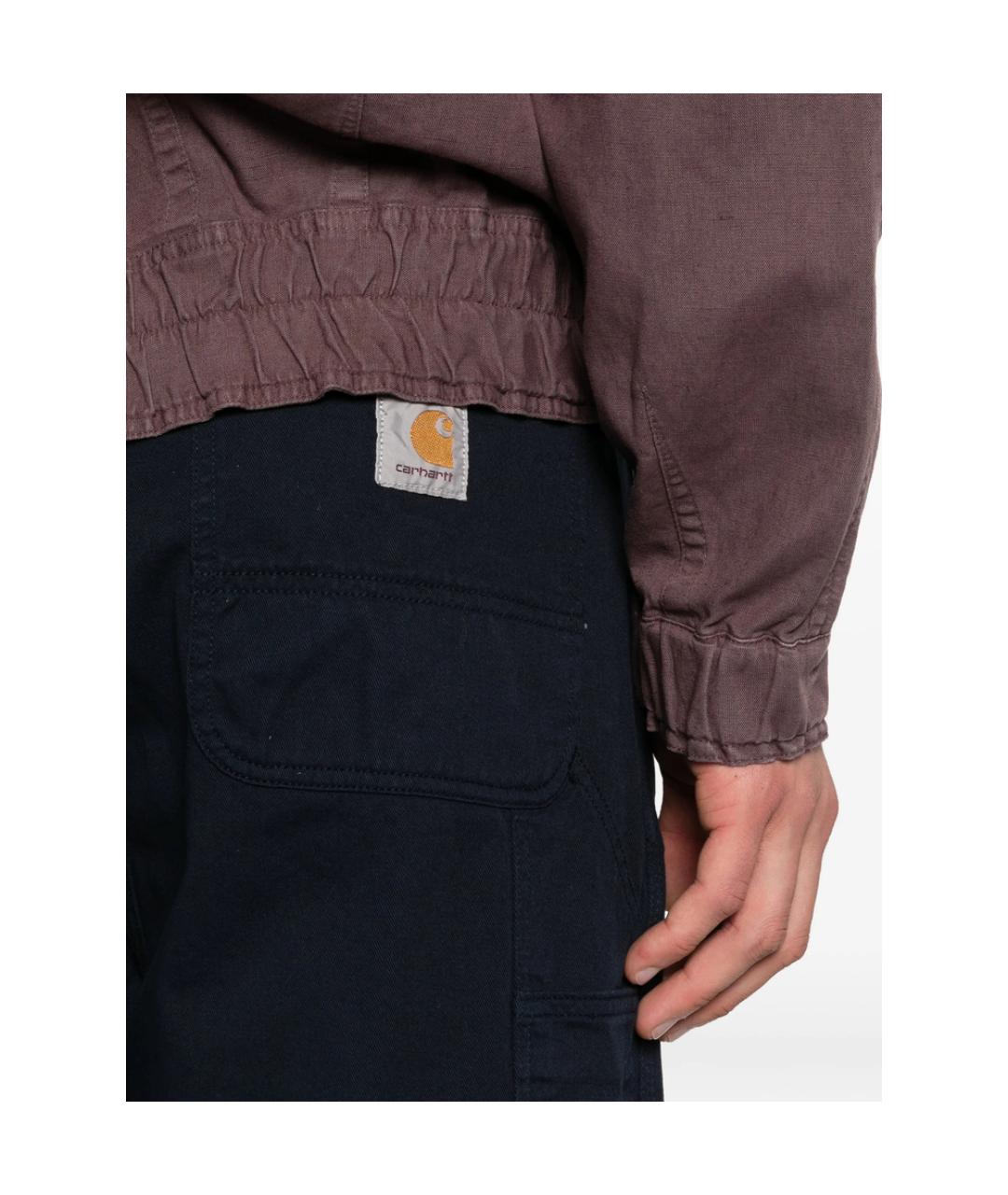 CARHARTT Темно-синие хлопковые повседневные брюки, фото 4
