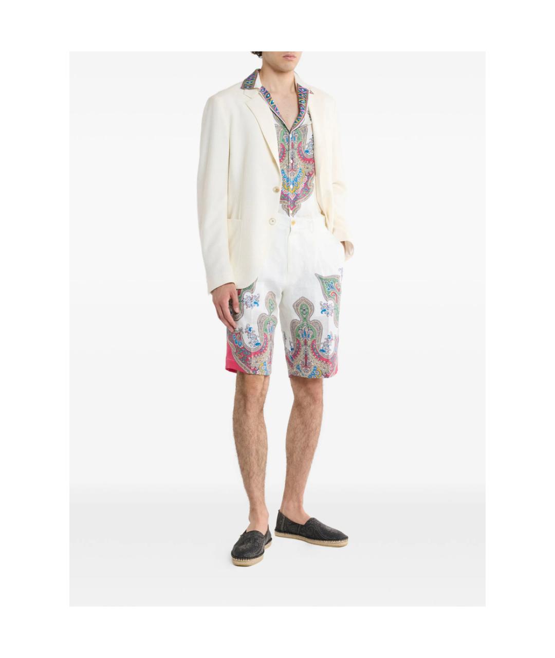 ETRO Белый хлопковый пиджак, фото 3