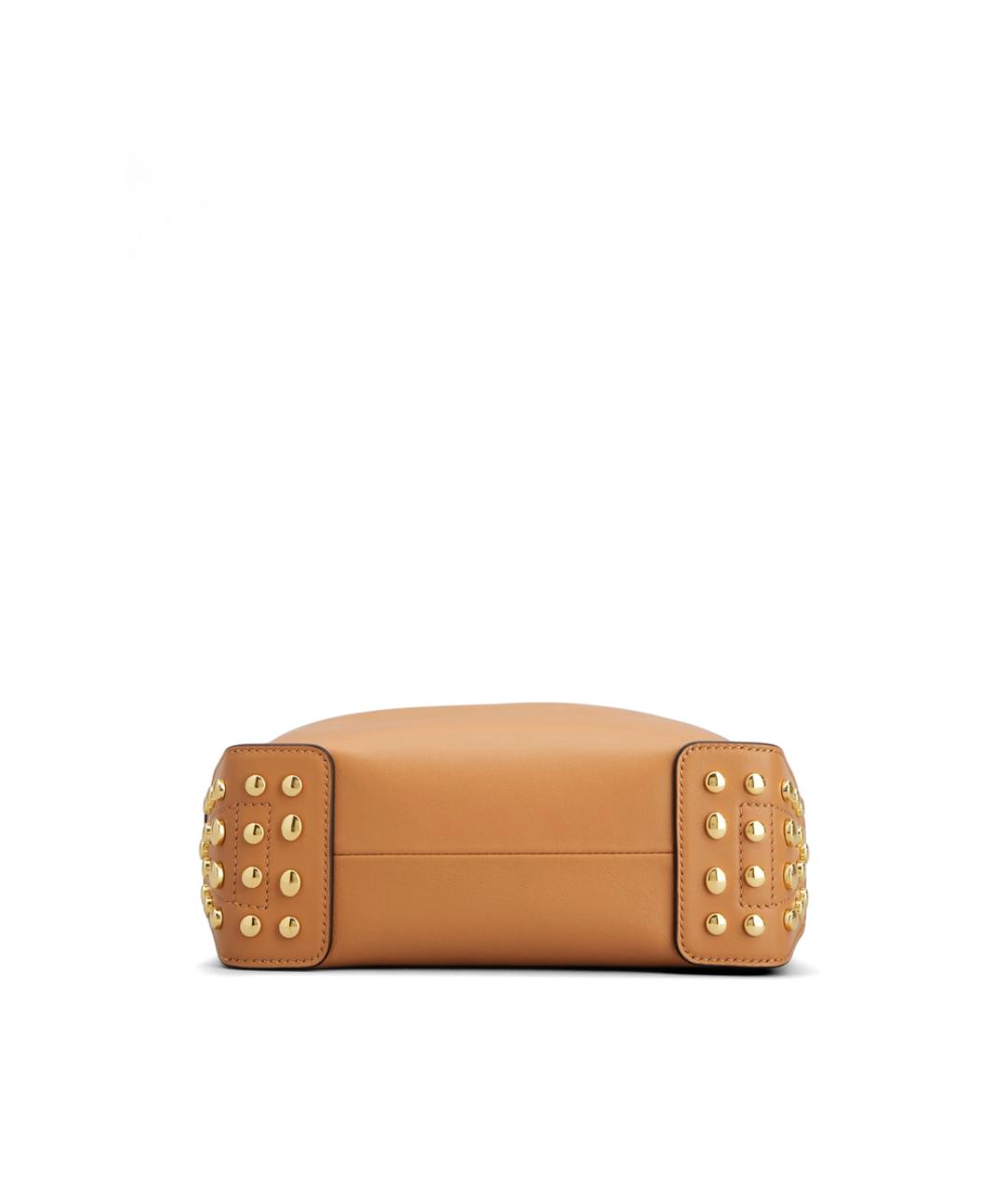TOD'S Бежевая кожаная сумка через плечо, фото 4