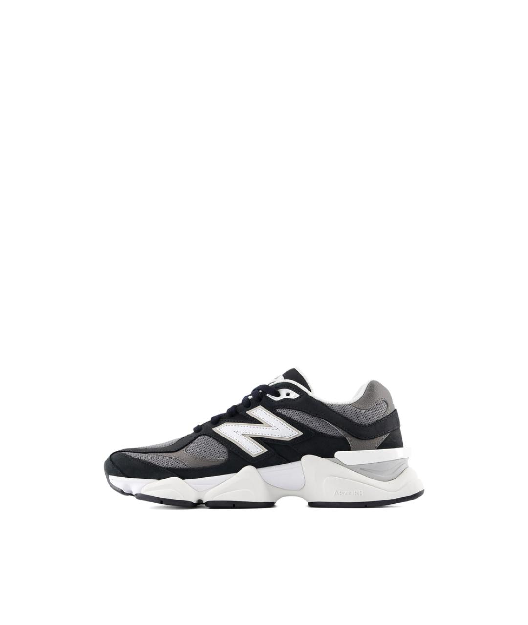 NEW BALANCE Черные замшевые низкие кроссовки / кеды, фото 2