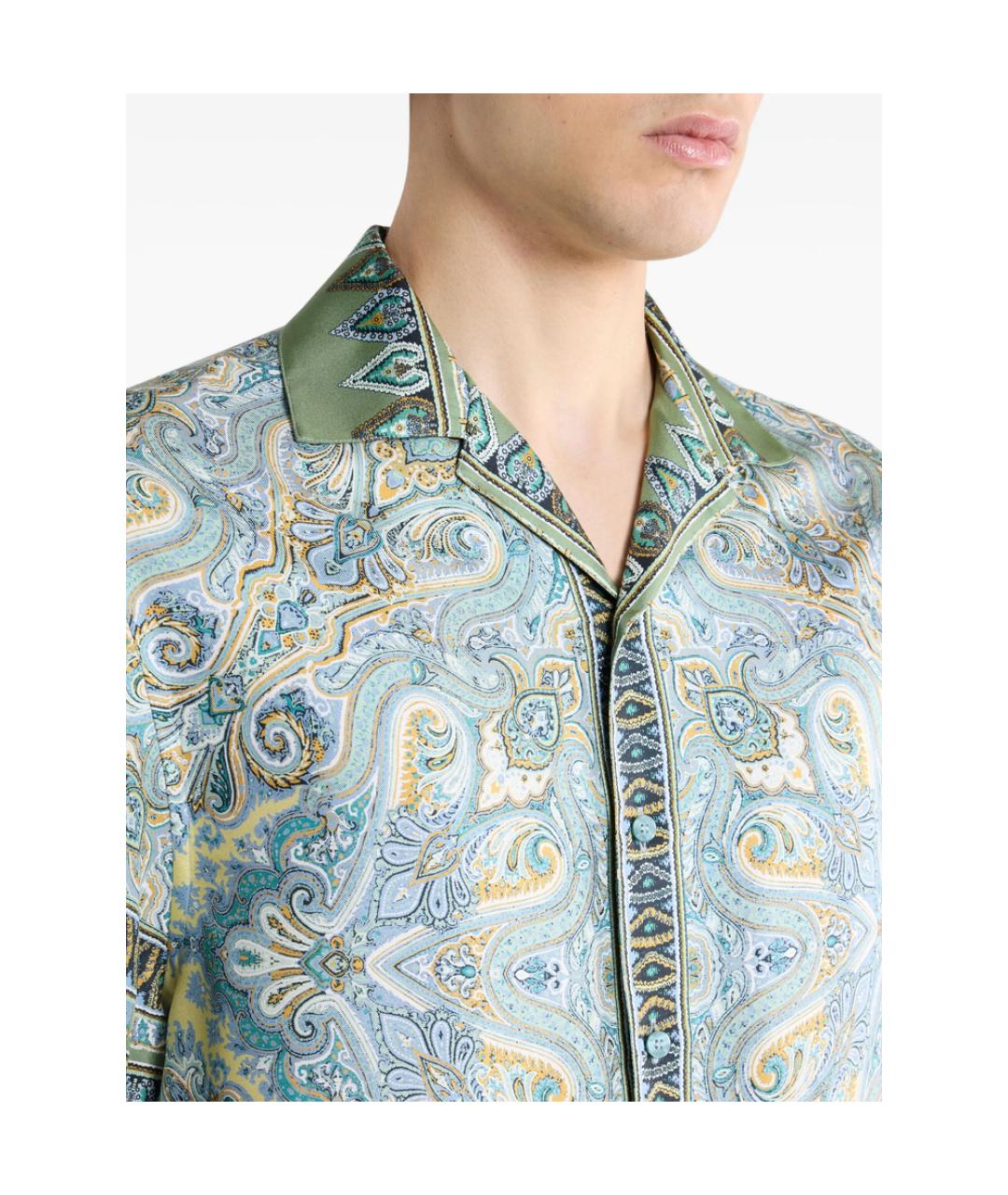 ETRO Мульти шелковая кэжуал рубашка, фото 4