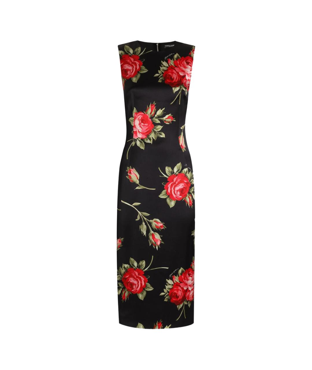 DOLCE&GABBANA Черное полиэстеровое коктейльное платье, фото 1