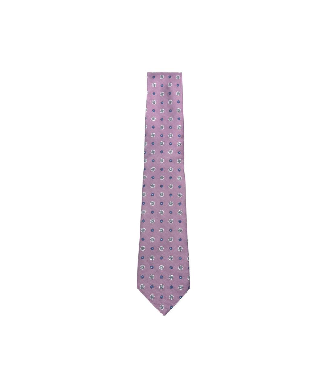 CANALI Фиолетовый шелковый галстук, фото 1