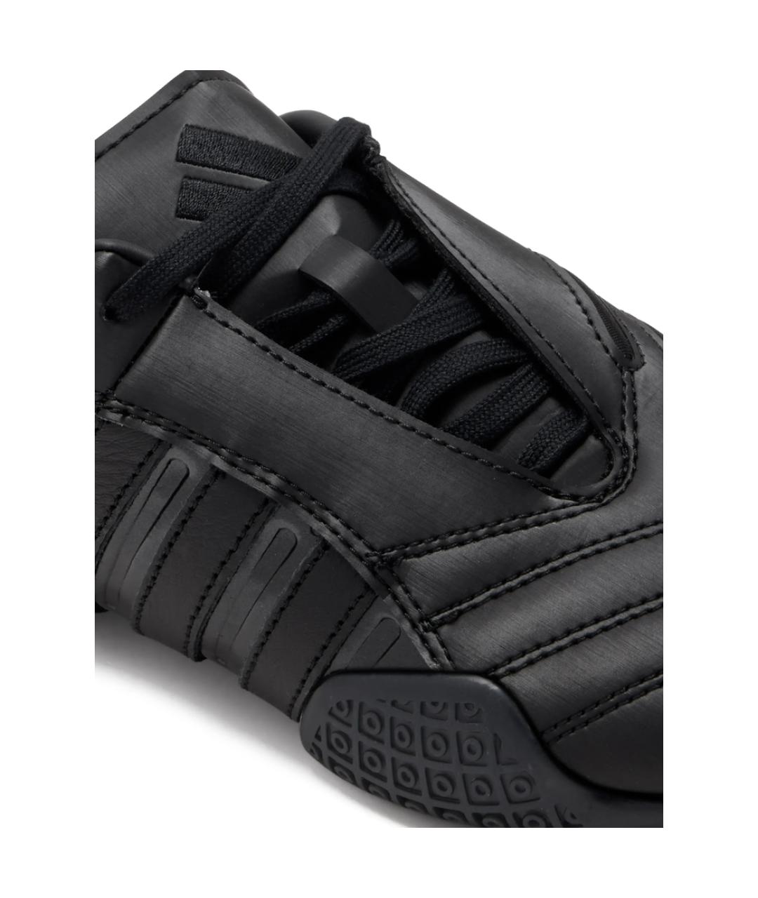 ADIDAS Черные кожаные кроссовки, фото 4