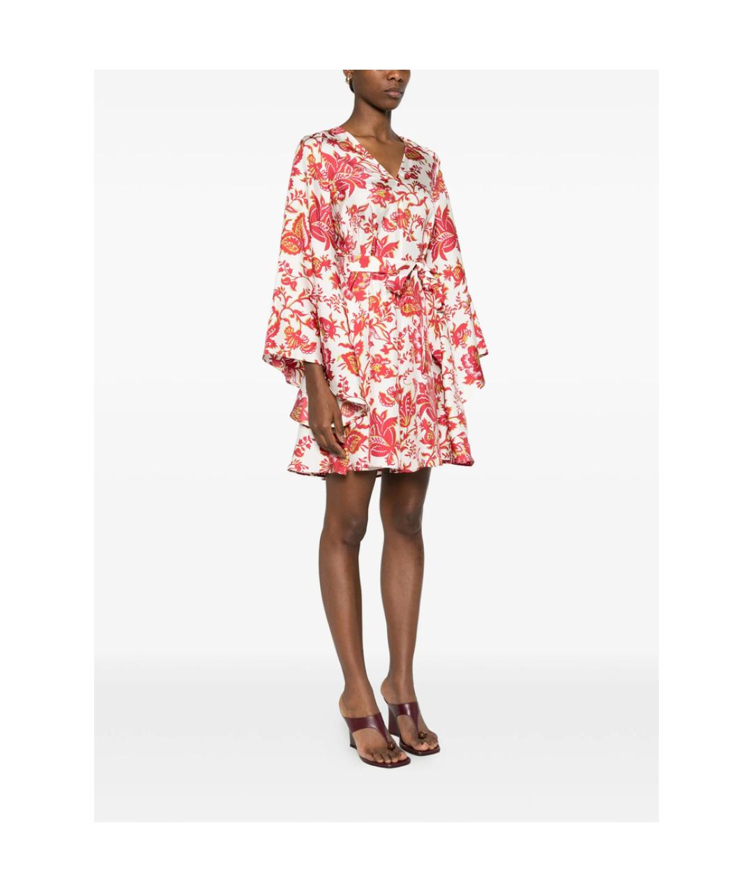 ETRO Мульти шелковое повседневное платье, фото 5