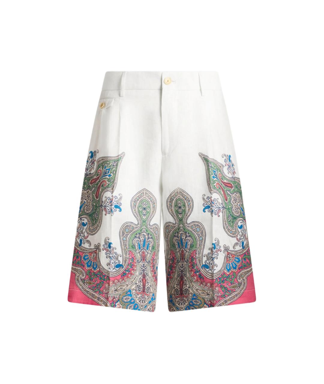 ETRO Белые льняные шорты, фото 1