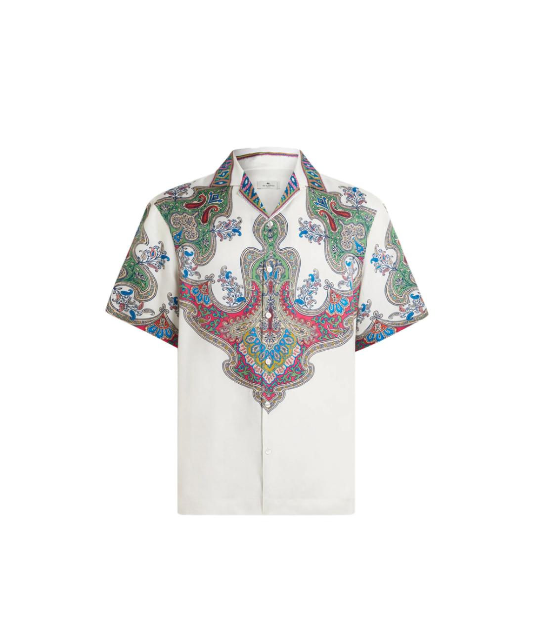 ETRO Белая шелковая кэжуал рубашка, фото 1